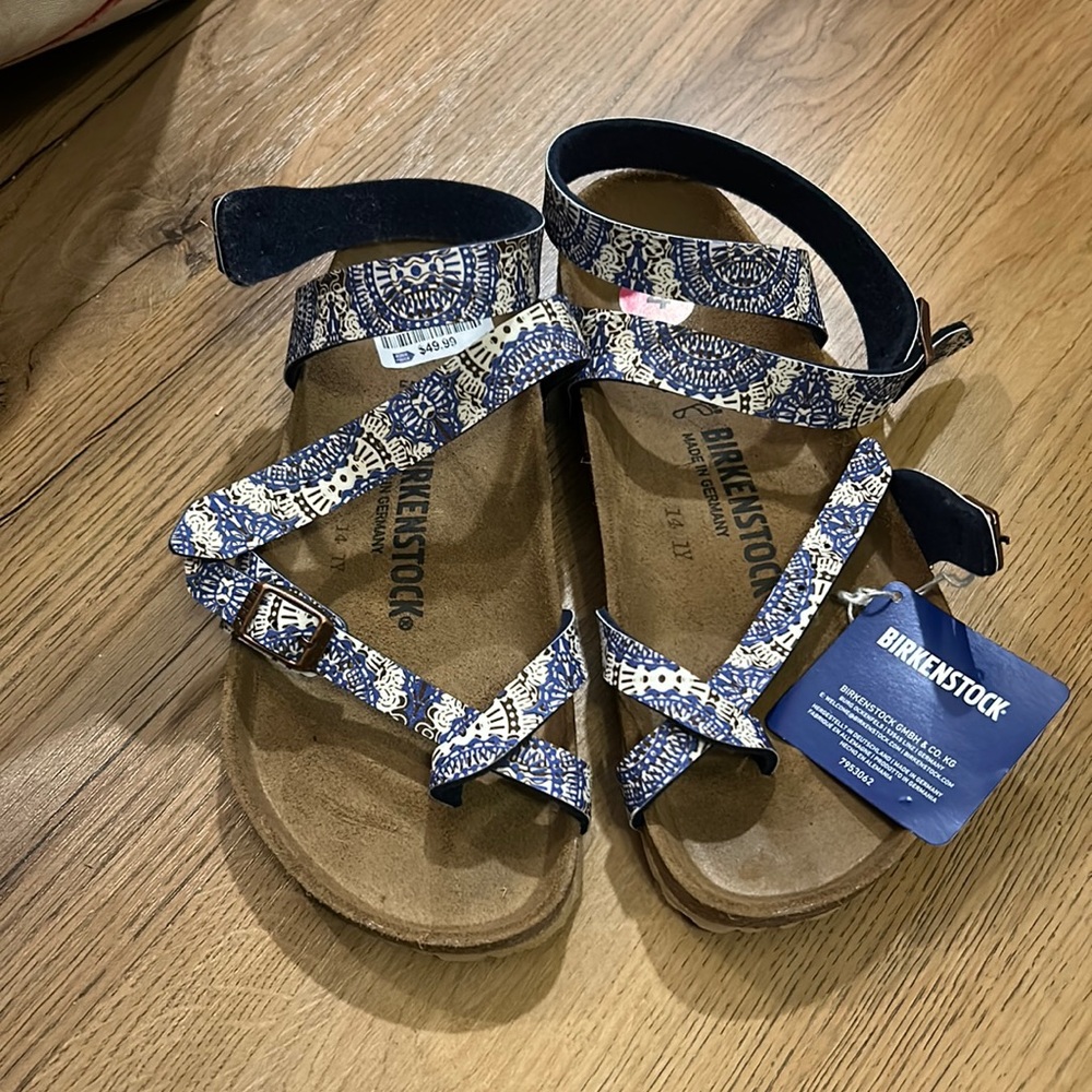Birkenstock sandals, never worn size 37